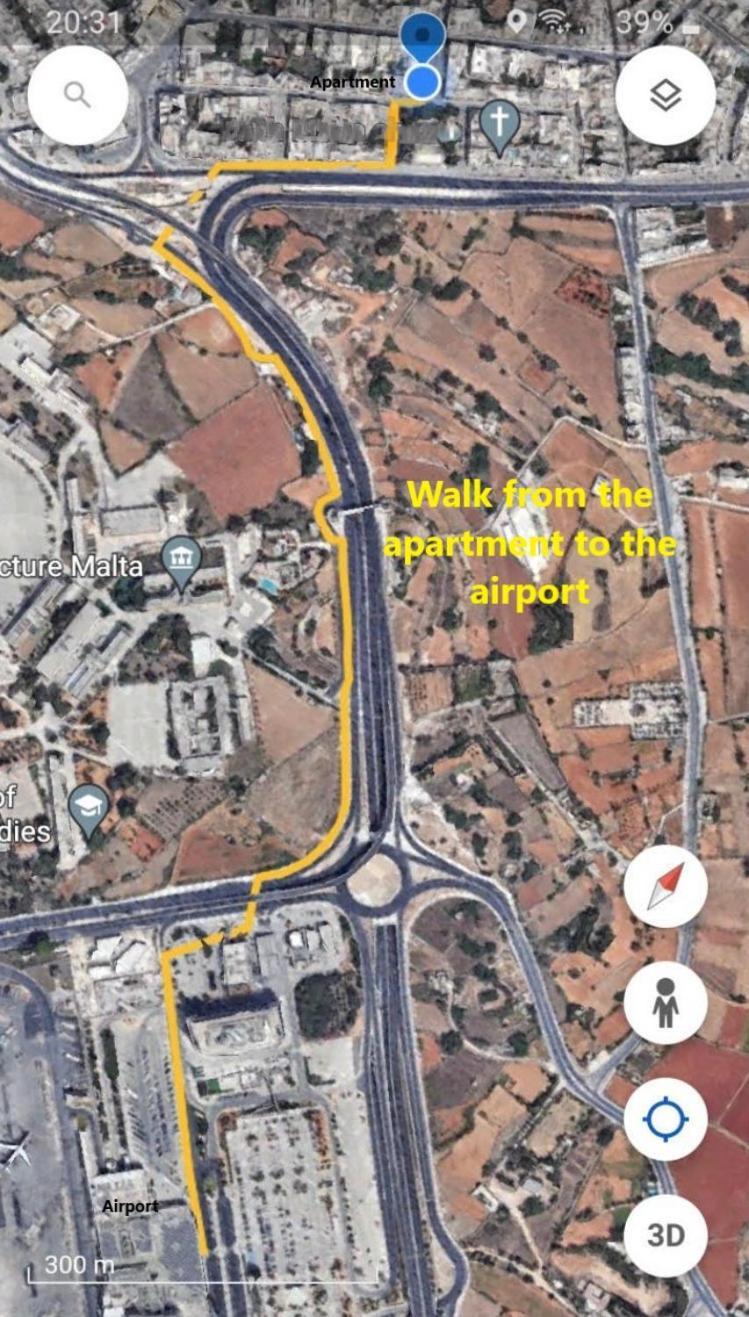 Private One Bedroom Apartment Close To Airport In Luqa Exterior photo